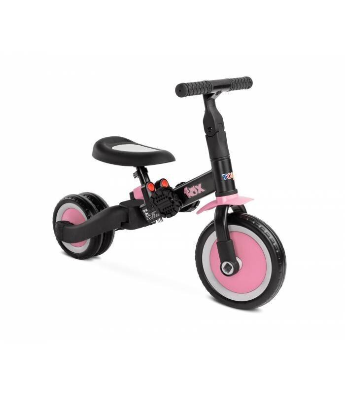 Toyz FOX 2in1 kolmerattaline jalgratas, roosa цена и информация | Jooksurattad | kaup24.ee