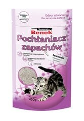 Lõhna absorbeerija Super Benek lavendlilõhnaline, 450 g hind ja info | Hooldusvahendid loomadele | kaup24.ee
