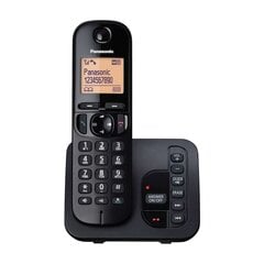 Juhtmevaba lauaatelefon Panasonic KX-TGC220FXB , must цена и информация | Стационарные телефоны | kaup24.ee