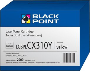Toner Black Point LCBPLCX310Y | yellow | 2000 pp | Lexmark | 80C2SY0 цена и информация | Картриджи и тонеры | kaup24.ee