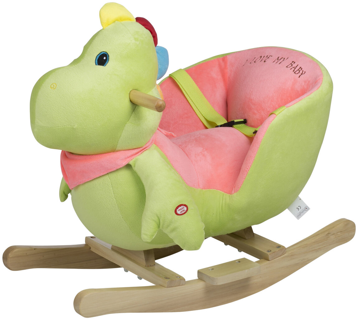 Lastekiik BabyGo Rocker, Dino hind ja info | Kiiged | kaup24.ee