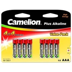 Элементы Camelion Plus Alkaline, 1.5 V, AAA /LR03, 8 шт. цена и информация | Батарейки | kaup24.ee