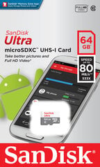 Sandisk Ultra Android 80MB цена и информация | Карты памяти | kaup24.ee