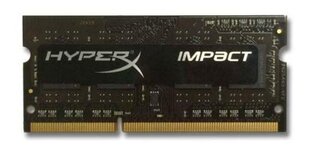 Kingston 4 Гб 1600 МГц DDR3L CL9 SODIMM 1.35 Вт HyperX Impact Black Series цена и информация | Оперативная память (RAM) | kaup24.ee