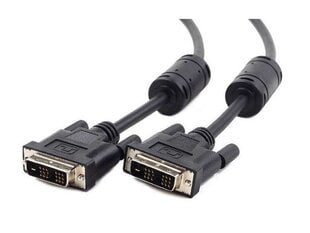 КАБЕЛЬ ДЛЯ МОНИТОРА DVI-D(18+1) M/M 1.8M SINGLE LINK BLACK цена и информация | Кабели и провода | kaup24.ee