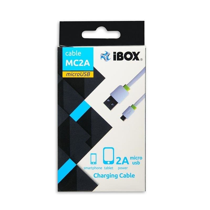 Kaabel võimsus I-BOX USB-MICRO USB 2A 1M hind ja info | Kaablid ja juhtmed | kaup24.ee