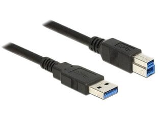 Delock Cable USB 3.0 Type-A male > USB 3.0 Type-B male 0.5 m black цена и информация | Кабели и провода | kaup24.ee