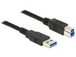 Delock Cable USB 3.0 Type-A male > USB 3.0 Type-B male 1.5 m black цена и информация | Kaablid ja juhtmed | kaup24.ee