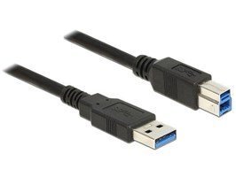 Delock, USB-A/USB-B, 5 м цена и информация | Кабели и провода | kaup24.ee