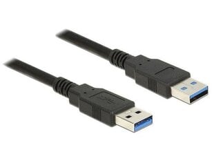 Delock Cable USB 3.0 Type-A male > USB 3.0 Type-A male 0.5m black hind ja info | Delock Kodumasinad, kodutehnika | kaup24.ee