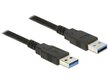 Delock Cable USB 3.0 Type-A male > USB 3.0 Type-A male 0.5m black hind ja info | Kaablid ja juhtmed | kaup24.ee