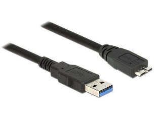 Delock Cable USB 3.0 Type-A male > USB 3.0 Type Micro-B male 1m black hind ja info | Kaablid ja juhtmed | kaup24.ee