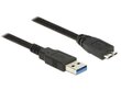 Delock Cable USB 3.0 Type-A male > USB 3.0 Type Micro-B male 1m black цена и информация | Kaablid ja juhtmed | kaup24.ee