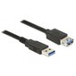 Delock Extension cable USB 3.0 Type-A male > USB 3.0 Type-A female 0.5m black hind ja info | Kaablid ja juhtmed | kaup24.ee