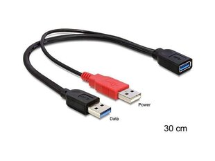 Delock - Kaabel USB 3.0 AMx2->AF 30cm цена и информация | Кабели и провода | kaup24.ee