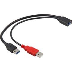 Delock - Kaabel USB 3.0 AMx2->AF 30cm hind ja info | Kaablid ja juhtmed | kaup24.ee