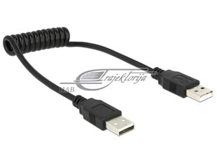 Delock - Kaabel USB AM-AM Spirala 20-60cm цена и информация | Кабели и провода | kaup24.ee