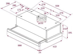 Teka TL6310 цена и информация | Вытяжки на кухню | kaup24.ee