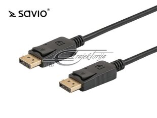 Kaabel Elmak DisplayPort - DisplayPort 1.8m (SAVIO CL-85) цена и информация | Кабели и провода | kaup24.ee