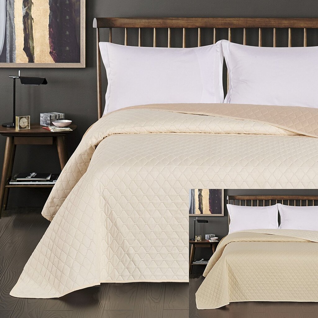 Kahepoolne voodikate Axel Cream Beige, 240x260 cm цена и информация | Voodikatted, pleedid | kaup24.ee