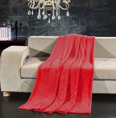 Одеяло Henry красное из микрофибры 170x210 см цена и информация | Покрывала, пледы | kaup24.ee