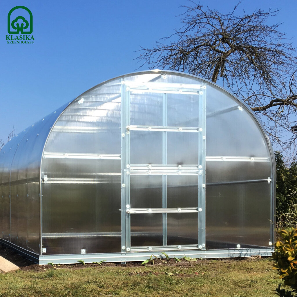 Kasvuhoone KLASIKA 18 m2 (3x6 m) kaetud polükarbonaadist kattega hind ja info | Kasvuhooned | kaup24.ee