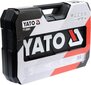 Tööriistakomplekt 122 tk. 1/2", 1/4" CrV Yato YT-38901 цена и информация | Käsitööriistad | kaup24.ee