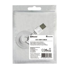 Micro USB-USB kaabel Vakoss MLU527NW, 1m, valge hind ja info | Mobiiltelefonide kaablid | kaup24.ee