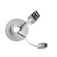 Micro USB-USB kaabel Vakoss MLU527NW, 1m, valge hind ja info | Mobiiltelefonide kaablid | kaup24.ee