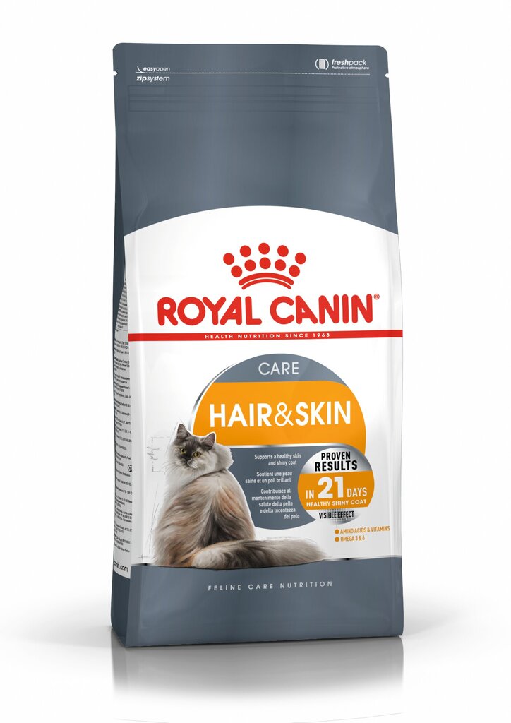 Kassitoit Royal Canin Cat Hair and skin 2 kg hind ja info | Kuivtoit kassidele | kaup24.ee