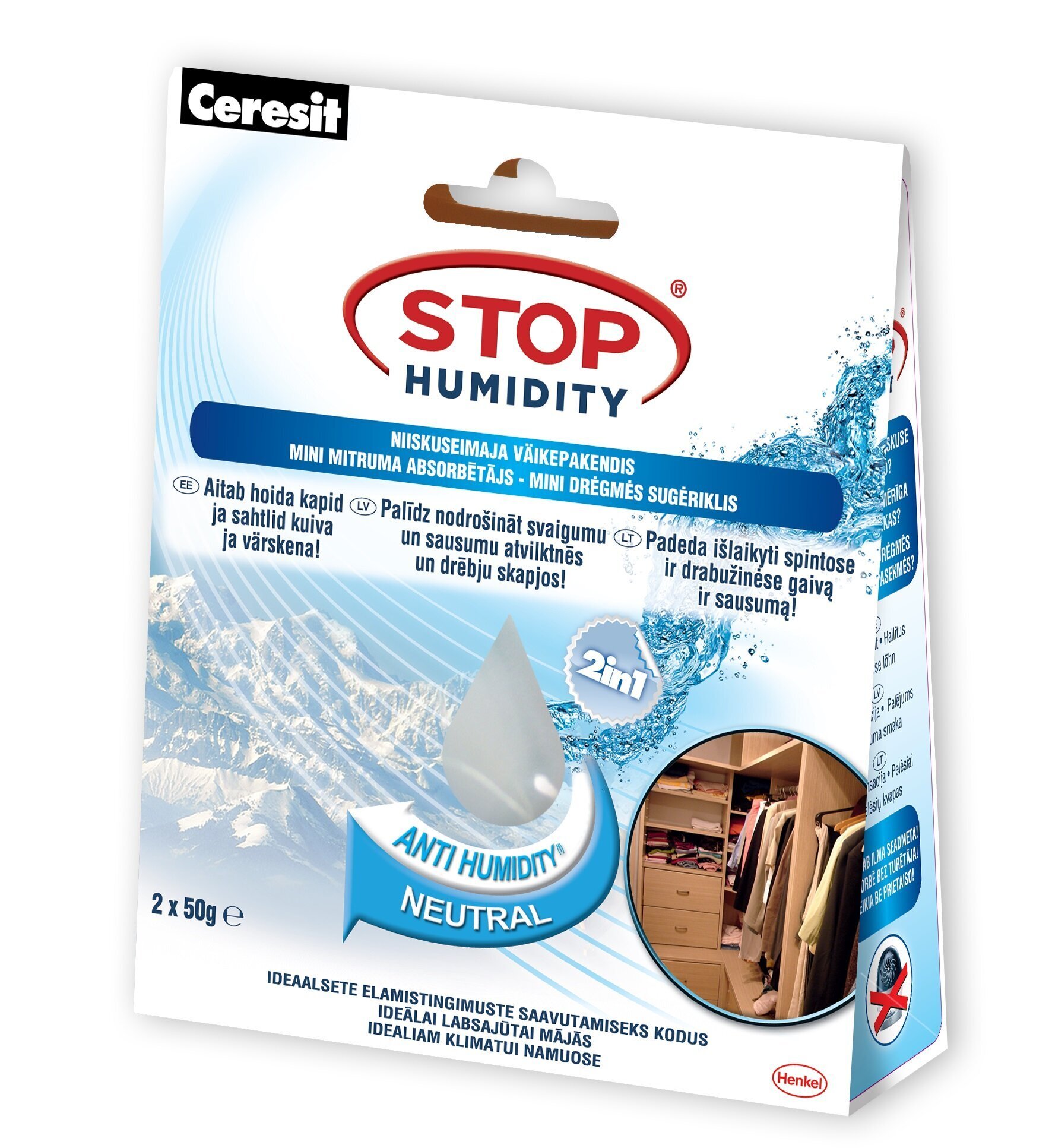 Niiskuseimaja Stop Humidity Mini Neutral 2x50g. hind | kaup24.ee
