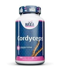 Пищевая добавка Haya Labs Cordyceps 60 табл. цена и информация | Витамины | kaup24.ee