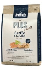 Kuivtoit koertele Bosch HPC+ Trout teraviljavaba (üks valk) 2,5kg цена и информация | Сухой корм для собак | kaup24.ee