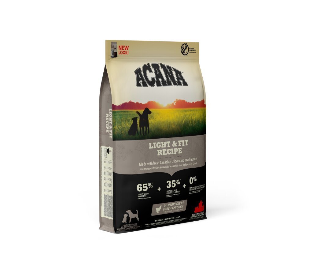 ACANA Light & Fit 11,4 kg hind ja info | Kuivtoit koertele | kaup24.ee