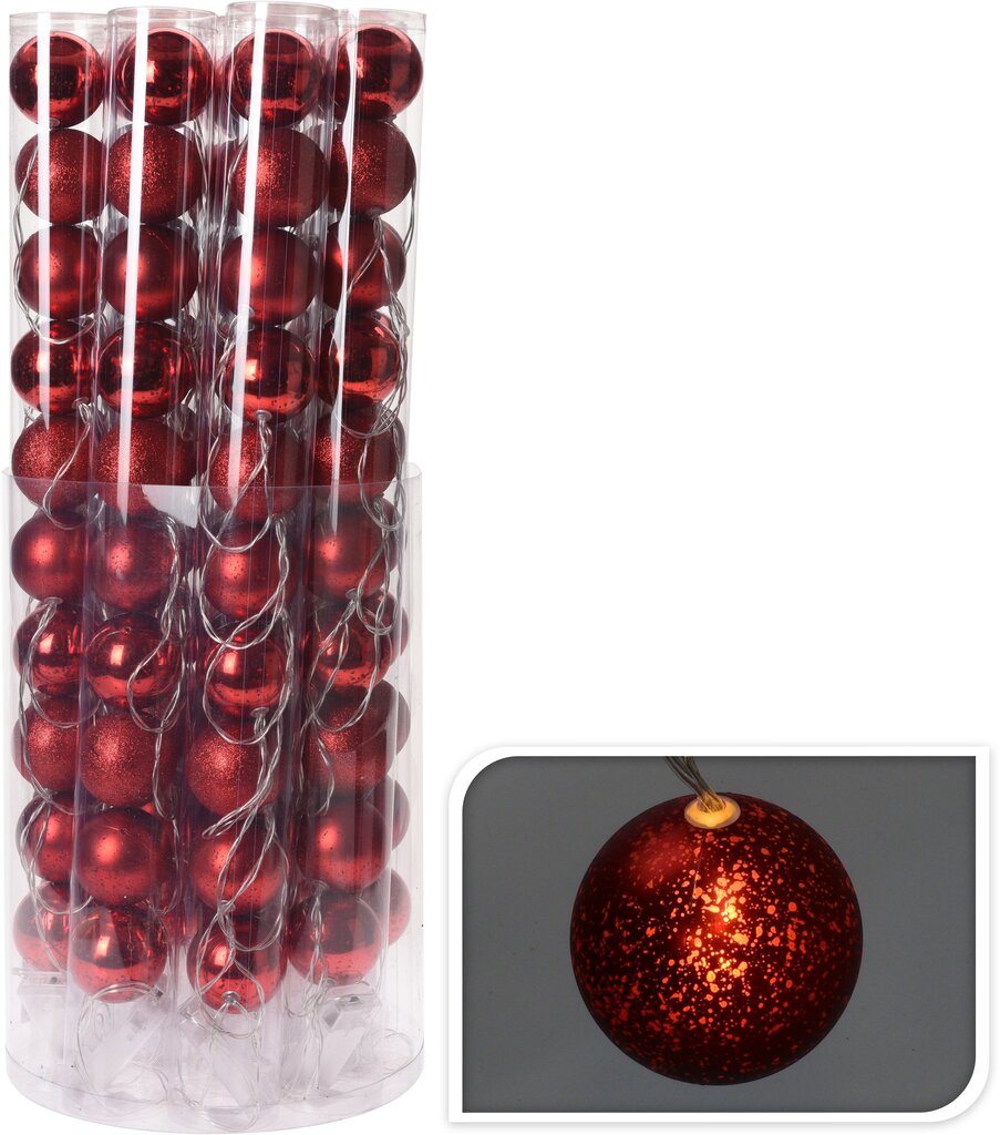 Jõuluvalgustid, 10LED, punane цена и информация | Jõulutuled | kaup24.ee