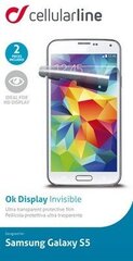 Защита экрана для Samsung Galaxy S5 OK DISPLAY Cellular, прозрачный цена и информация | Ekraani kaitsekiled | kaup24.ee