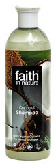 Faith in Nature niisutav šampoon orgaanilise kookosõliga normaalsetele/kuivadele juustele, 400ml цена и информация | Шампуни | kaup24.ee