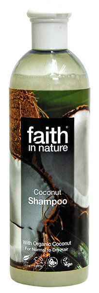 Faith in Nature niisutav šampoon orgaanilise kookosõliga normaalsetele/kuivadele juustele, 400ml цена и информация | Šampoonid | kaup24.ee