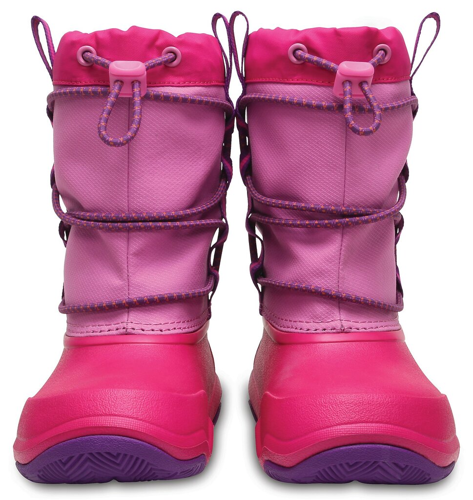 Tüdrukute saapad Crocs™ Swiftwater Waterproof Boot, Party Pink / Candy Pink цена и информация | Laste saapad | kaup24.ee