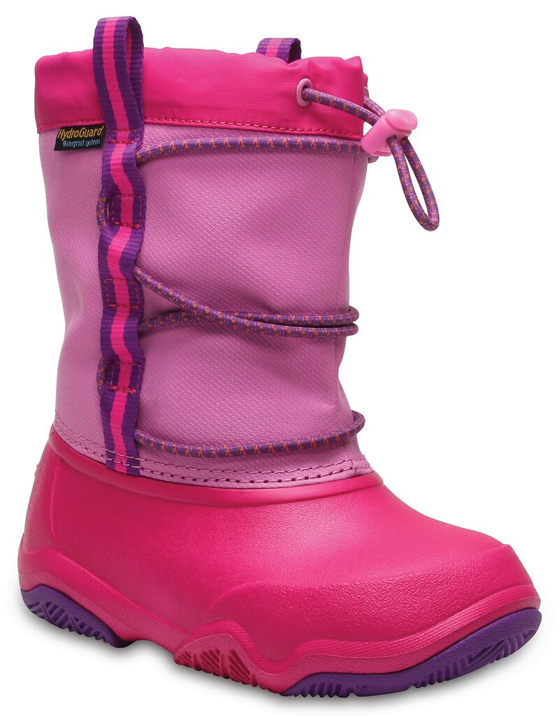 Tüdrukute saapad Crocs™ Swiftwater Waterproof Boot, Party Pink / Candy Pink цена и информация | Laste saapad | kaup24.ee