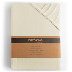 Kummiga voodilina DecoKing Jersey Amber Beige, 90x200 cm hind ja info | Voodilinad | kaup24.ee