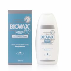 Intensiivse toimega taastav šampoon sisaldab keratiini ja siidi BIOVAX, 200 ml hind ja info | Šampoonid | kaup24.ee