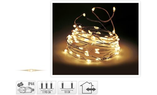 LED-valguskett, 11,9 m hind ja info | Jõulutuled | kaup24.ee