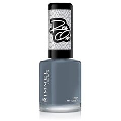 Rimmel London 60 Seconds By Rita Ora küünelakk 8 ml, 807 My Grey цена и информация | Лаки для ногтей, укрепители для ногтей | kaup24.ee