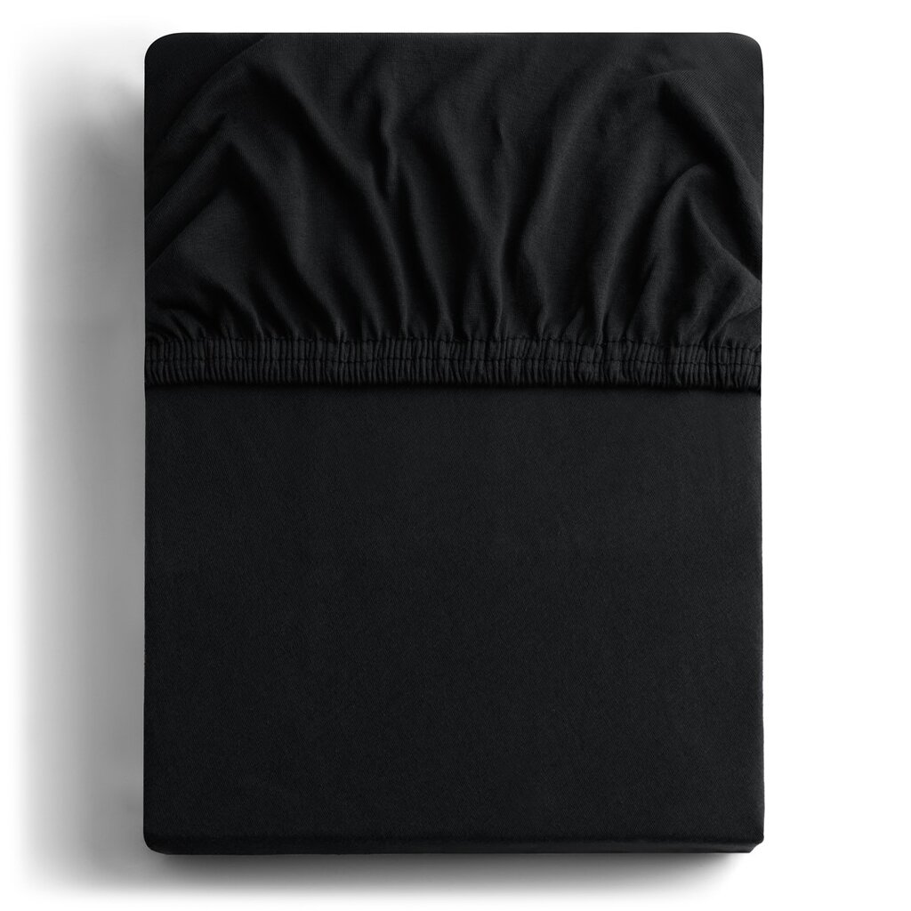 Kummiga voodilina DecoKing Jersey Amber Black, 180x200 cm hind ja info | Voodilinad | kaup24.ee