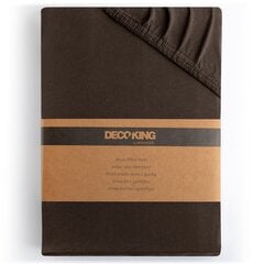 Kummiga voodilina DecoKing Jersey Amber Chocolate, 180x200 cm цена и информация | Простыни | kaup24.ee