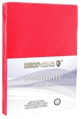 Puuvillane lina Nefriit Punane 140-160 + 30 cm hind ja info | Voodilinad | kaup24.ee