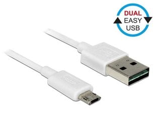 Кабель Delock Easy 1м, белый цена и информация | Кабели и провода | kaup24.ee