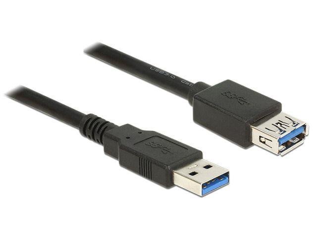 Delock Extension cable USB 3.0 Type-A male > USB 3.0 Type-A female 1.5m black цена и информация | Kaablid ja juhtmed | kaup24.ee