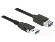 Delock Extension cable USB 3.0 Type-A male > USB 3.0 Type-A female 3m black цена и информация | Kaablid ja juhtmed | kaup24.ee